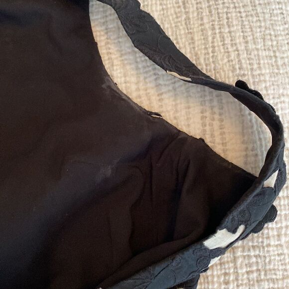 💙 Tibi Floral Texture Little Black Dress - Picture 6 of 9